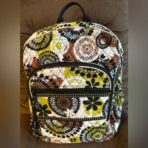 Vera Bradley “Cocoa Moss”Backpack - Green, Brown, Black